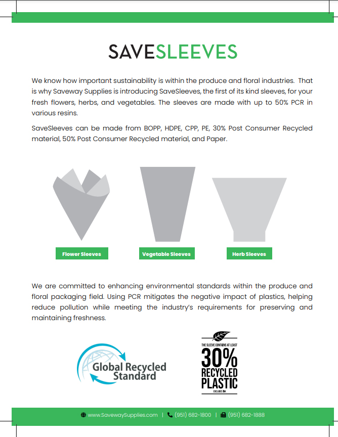 2024 SaveSleeves Flyer